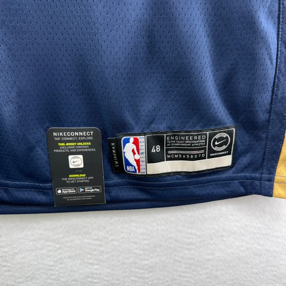Nike NBA New Orleans Zion Williamson Swingman Jersey‎ Mens Size Large Blue Gold